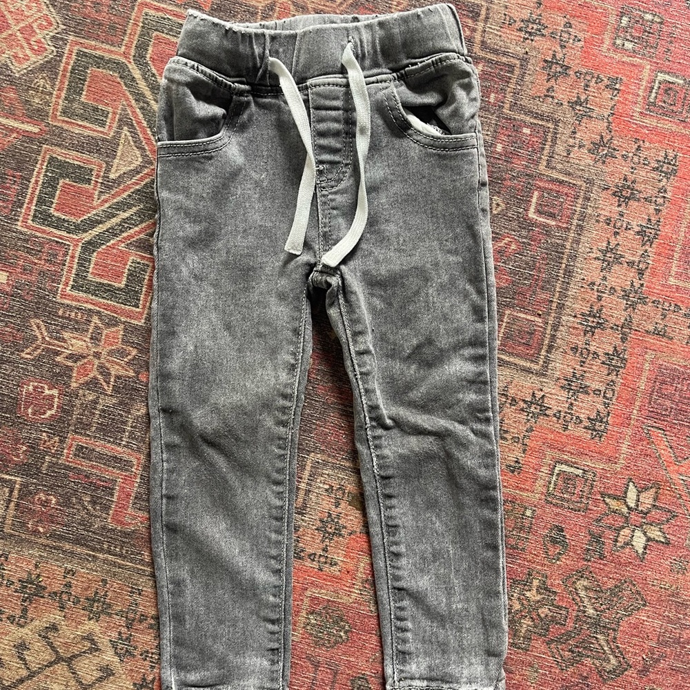 Little Bipsy Gray Stretchy Jeans